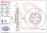 Brzdový kotouč BREMBO 09.B311.11 - JAGUAR