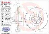 Brzdový kotouč BREMBO 09.A201.10 - AUDI, VW