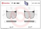Sada brzdových destiček BREMBO P50062 - MERCEDES-BENZ