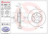 Brzdový kotouč BREMBO 09.6863.10 - MAZDA