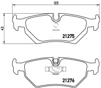 Sada brzdových destiček BREMBO P23062 - CITROËN, FIAT, PEUGEOT Sada brzdových destiček BREMBO P23062 - CITROËN, FIAT, PEUGEOT