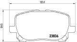 Sada brzdových destiček BREMBO P83061 - TOYOTA