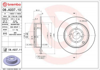 Brzdový kotouč BREMBO 08.A337.11