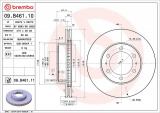 Brzdový kotouč BREMBO 09.B461.11 - TOYOTA