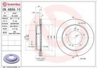Brzdový kotouč BREMBO 09.6859.10 - SUZUKI