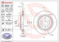 Brzdový kotouč BREMBO 09.9505.11