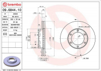 Brzdový kotouč BREMBO 09.6844.10