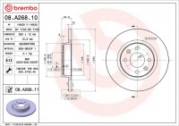 Brzdový kotouč BREMBO 08.A268.11