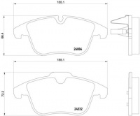 Sada brzdových destiček BREMBO P61106