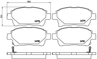 Sada brzdových destiček BREMBO P83097 - TOYOTA Sada brzdových destiček BREMBO P83097 - TOYOTA