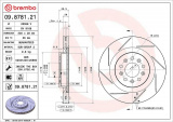 Brzdový kotouč BREMBO 09.8781.21