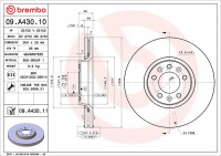 Brzdový kotouč BREMBO 09.A430.11
