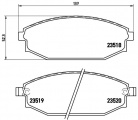 Sada brzdových destiček BREMBO P54027 - HYUNDAI