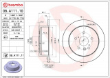 Brzdový kotouč BREMBO 08.A111.10 - LEXUS