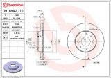 Brzdový kotouč BREMBO 09.6942.10 - NISSAN