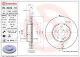Brzdový kotouč BREMBO 09.8404.10 - MERCEDES-BENZ
