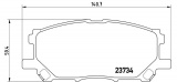 Sada brzdových destiček BREMBO P83067 - LEXUS