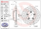 Brzdový kotouč BREMBO 09.C877.11 - PORSCHE