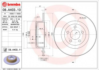 Brzdový kotouč BREMBO 08.A403.11