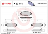 Sada brzdových destiček BREMBO P83056 - TOYOTA
