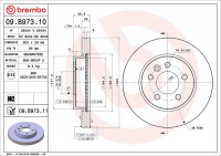 Brzdový kotouč BREMBO 09.B973.11