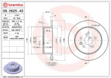 Brzdový kotouč BREMBO 08.5625.40 - TOYOTA