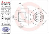 Brzdový kotouč BREMBO 08.9488.11