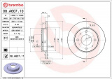 Brzdový kotouč BREMBO 08.A607.10