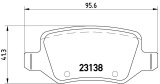 Sada brzdových destiček BREMBO P50058 - MERCEDES-BENZ
