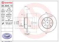 Brzdový kotouč BREMBO 08.5545.10 - HONDA