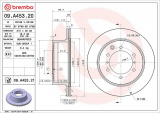Brzdový kotouč BREMBO 09.A453.21 - HYUNDAI
