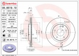 Brzdový kotouč BREMBO 09.8519.10 - MERCEDES-BENZ