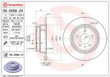 Brzdový kotouč BREMBO 08.5569.24 - VOLVO