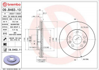 Brzdový kotouč BREMBO 09.B463.11 - DACIA, RENAULT