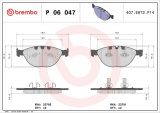 Sada brzdových destiček BREMBO P06047