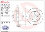 Brzdový kotouč BREMBO 08.A912.10