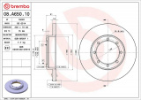 Brzdový kotouč BREMBO 08.A650.10