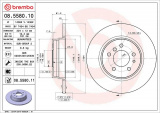 Brzdový kotouč BREMBO 08.5580.10 - BMW