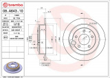 Brzdový kotouč BREMBO 08.A643.10
