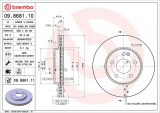 Brzdový kotouč BREMBO 09.8681.11