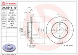 Brzdový kotouč BREMBO 09.B548.10 - NISSAN
