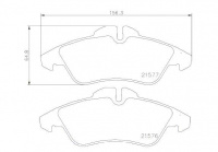 Sada brzdových destiček BREMBO P50029 - VW Sada brzdových destiček BREMBO P50029 - VW