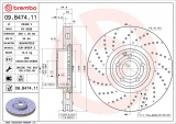 Brzdový kotouč BREMBO 09.B474.11 - MERCEDES-BENZ