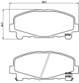 Sada brzdových destiček BREMBO P28043