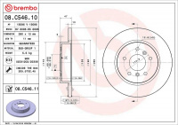 Brzdový kotouč BREMBO 08.C546.11