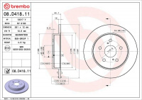 Brzdový kotouč BREMBO 08.D418.11