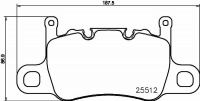 Sada brzdových destiček BREMBO P65037 - PORSCHE Sada brzdových destiček BREMBO P65037 - PORSCHE