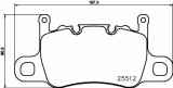 Sada brzdových destiček BREMBO P65037 - PORSCHE