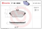 Sada brzdových destiček BREMBO P50093X - INFINITI, MERCEDES-BENZ