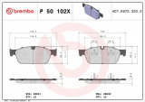 Sada brzdových destiček BREMBO P50102X - MERCEDES-BENZ
